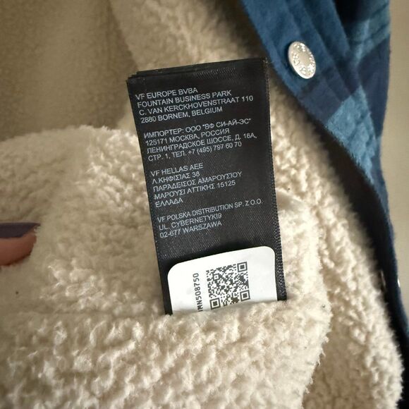 The North Face Men’s Campshire Shirt Sherpa Fleece Lined Jacket Blue Small EUC - Picture 5 of 12